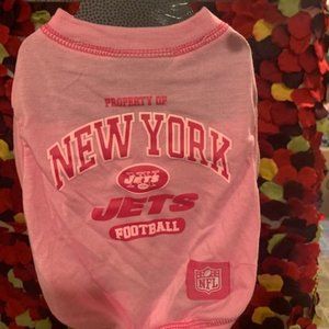 Pink NY Jets Dog Tshirt